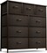 Sorbus Dresser with 9 Drawers - Furniture Storage Chest Tower Unit for Bedroom, Closet, etc - Steel Frame, Wood Top, Fabric Bins